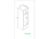 Tall 33" - Dark Grain 33 Inches Oven Cabinet