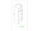 Tall 33" - White Oak 33 Inches Oven Cabinet