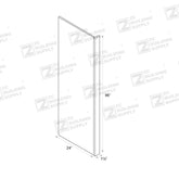 Slim Oak Refrigerator Panel