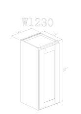 Wall 12" - Athens 12 Inch Wall Cabinet - ZCBuildingSupply