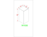 Wall 15" - Dark Grain 15 Inch Wall Cabinet