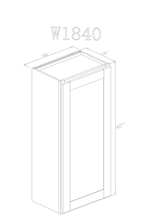 Wall 18" - Espresso 18 Inch Wall Cabinet - ZCBuildingSupply