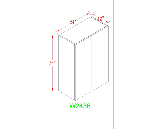 Wall 24" - Dark Grain 24 Inch Wall Cabinet