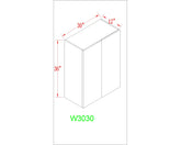Wall 30" - Shiny White 30 Inch Wall Cabinet