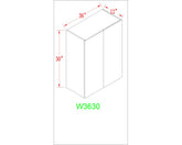 Wall 36" - Dark Grain 36 Inch Wall Cabinet