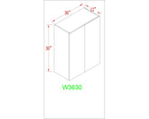 Wall 36" - White Oak 36 Inch Wall Cabinet