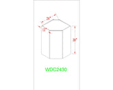 Wall 24" - Dark Ash 24 Inch Wall Corner Cabinet