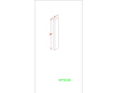 White Oak White Wall Filler 3"