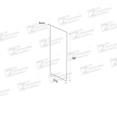 White Oak Wall Box Side Panel