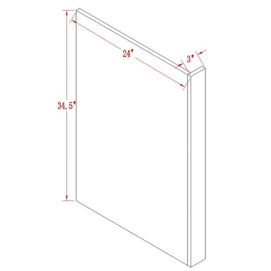 Cognac Dishwasher Panel for Framed Kitchen Cabinet - ZCBuildingSupply