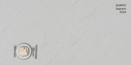 3cm Quartz 126"x 63" Countertop - Soprano- Self Pick Up Only