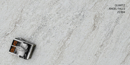 3cm Quartz 126"x 63" Countertop - Angel Falls- Self Pick Up Only