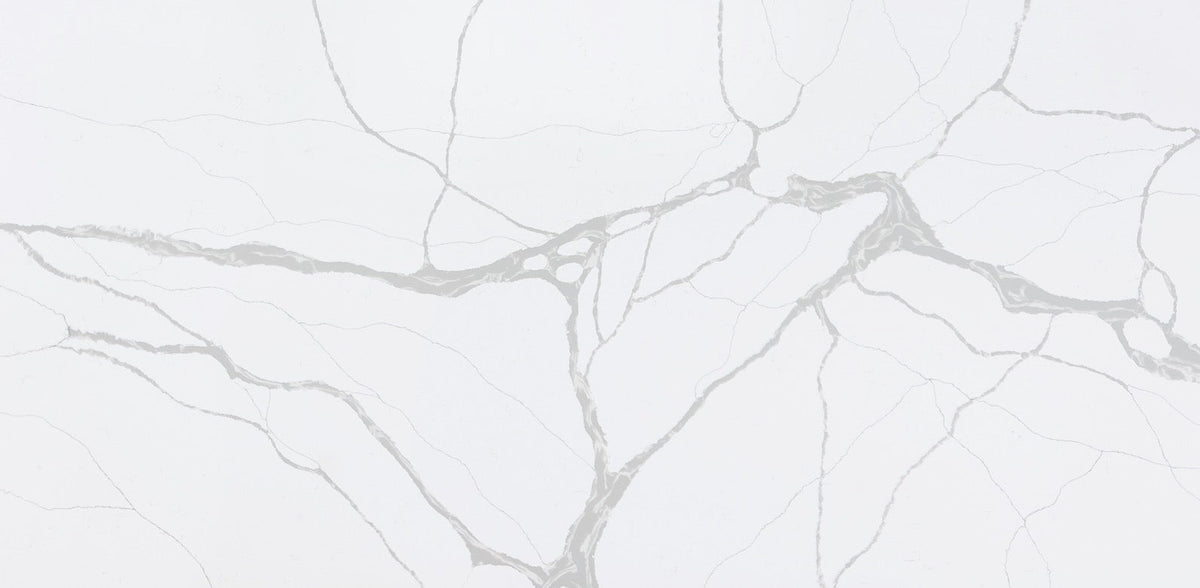 0N Sale!! 3cm Quartz 126"x 63" Countertop - Snowfall V05