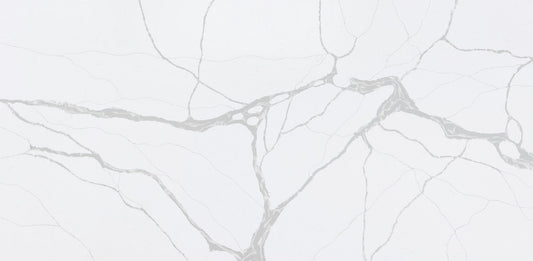 0N Sale!! 3cm Quartz 126"x 63" Countertop - Snowfall V05