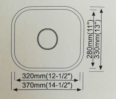 15" Bar Sink Stainless Steel Undermount Single 1513 - ZCBuildingSupply