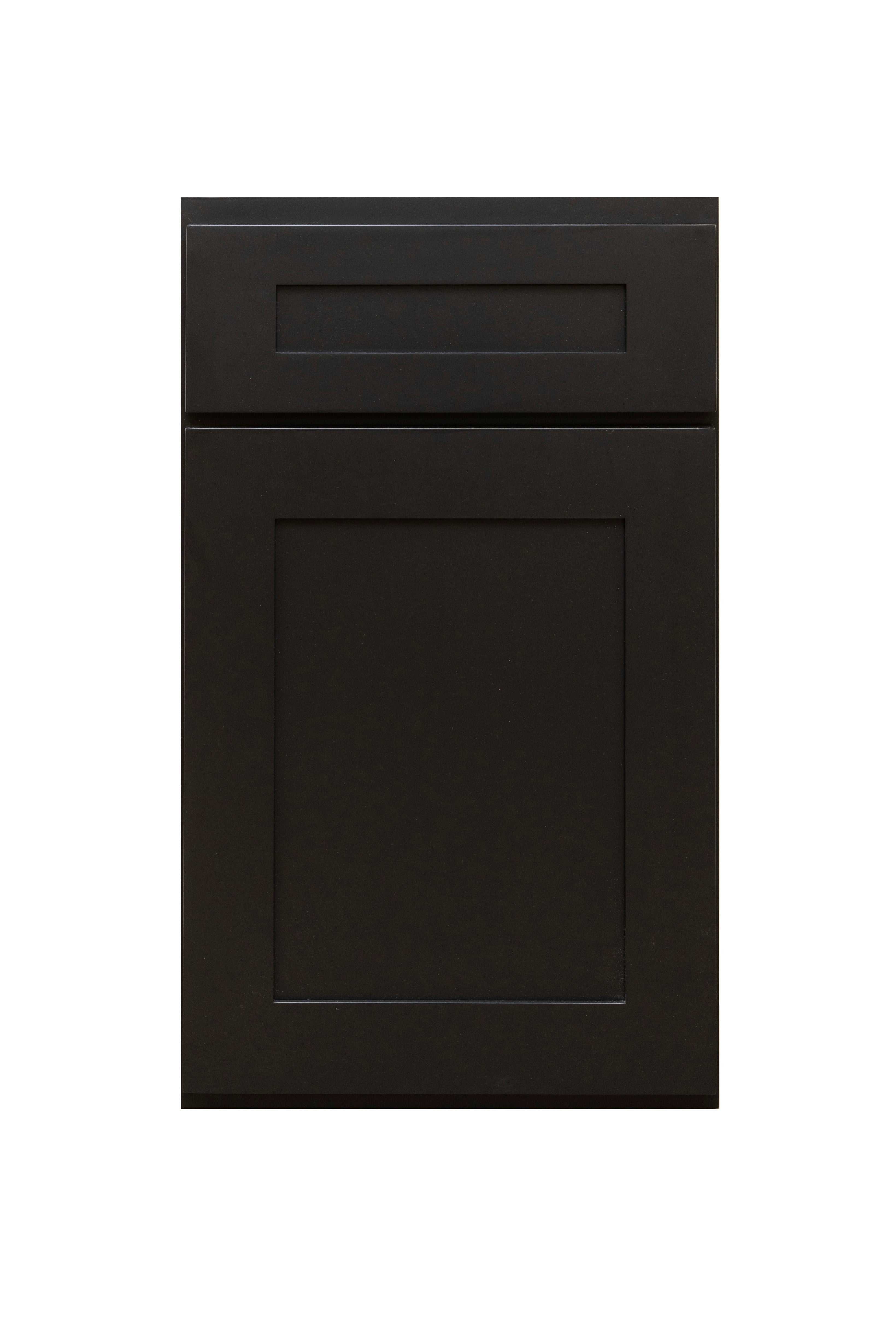 Vanity 18"-18"Balck Shaker Vanity 3 Drawers Vanity (Without sink and countertop)/15" -