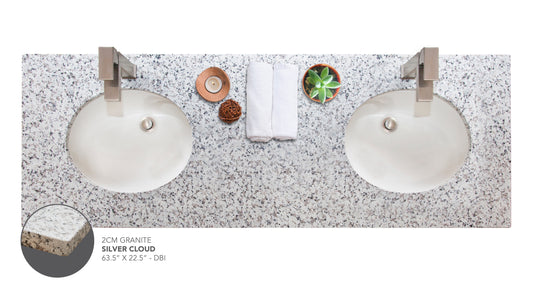 Precut Granite Silver Cloud Vanity Countertop- SELF PICK UP ONLY - ZCBuildingSupply