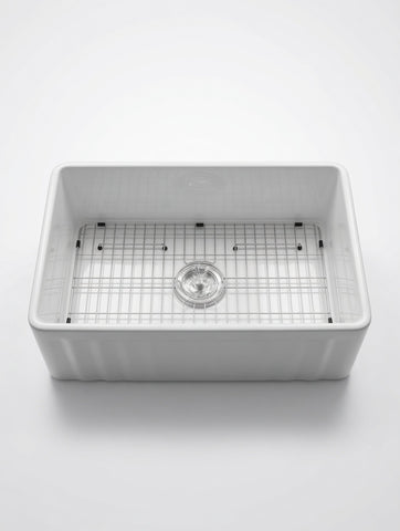 33" Porcelain Single Farm Sink BL3318N