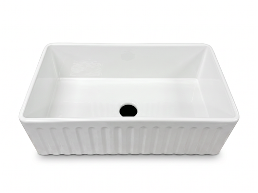 33" Porcelain Single Farm Sink BL3318N
