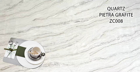 3cm Quartz 126"x 63" Countertop -Pietra Grafite - Self Pick Up Only
