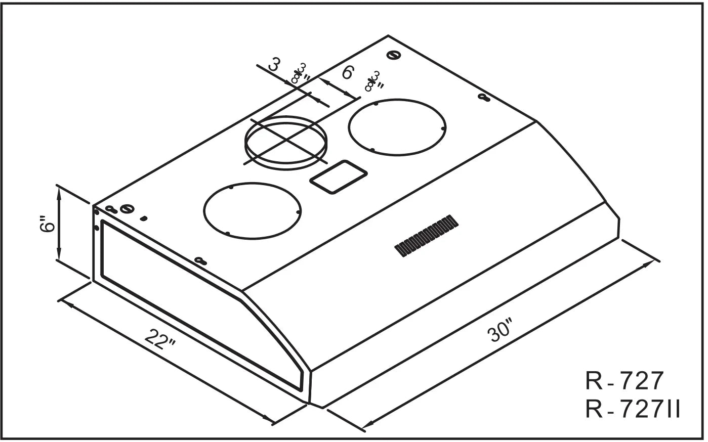 Range Hood-30” Hood 727