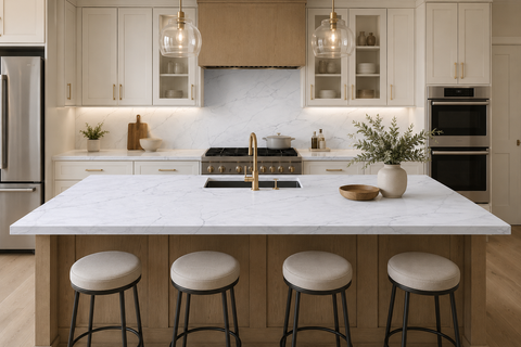 2cm Quartz Calacatta Alpine Countertop