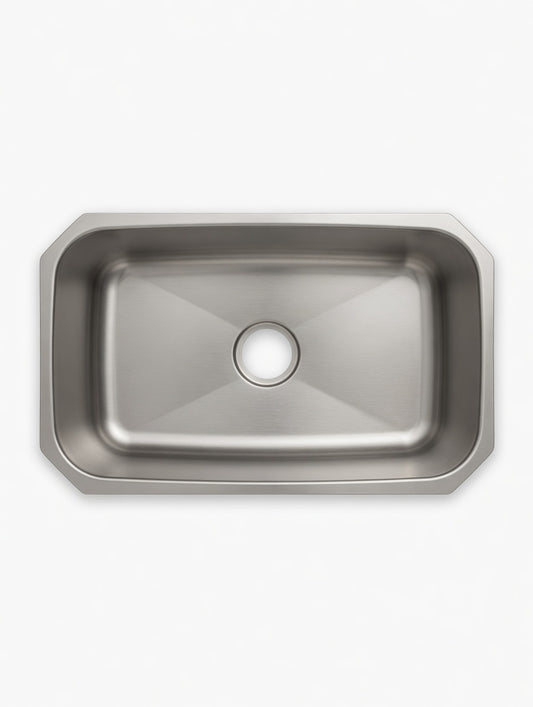28" Kitchen Sink Stainless Steel Undermount Single 3017