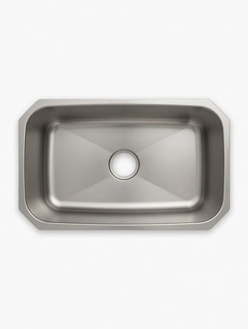 28" Kitchen Sink Stainless Steel Undermount Single 3017