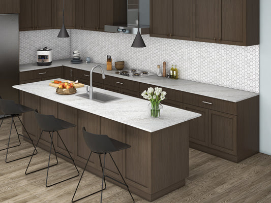 3cm Quartz 126"x 63" Countertop - Angel Falls- Self Pick Up Only