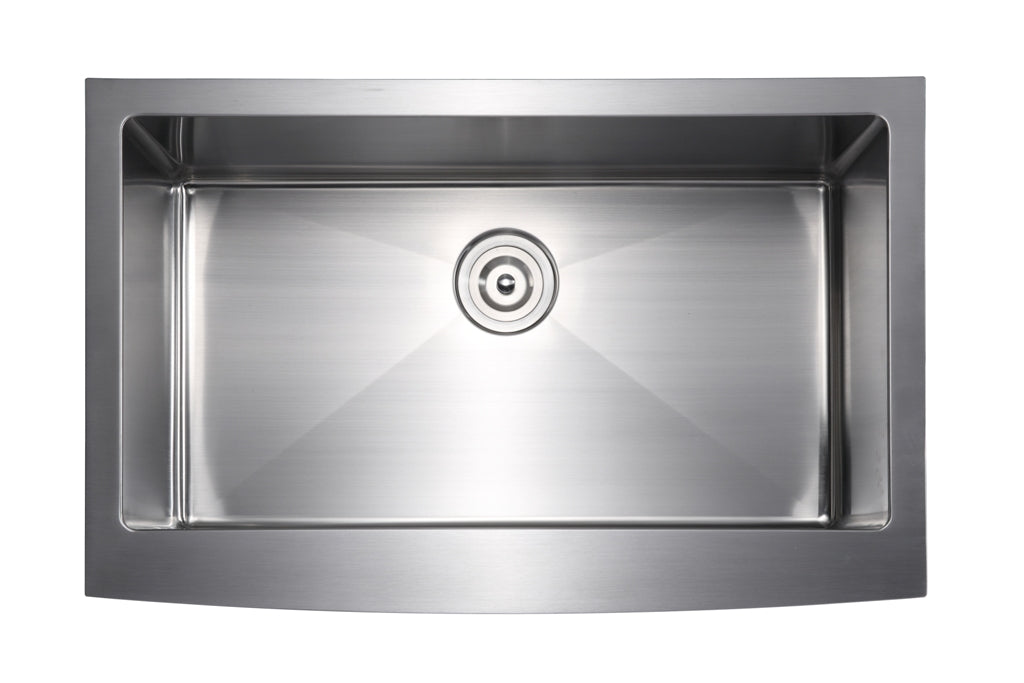 33" Kitchen Stainless Steel Undermount Single Farm Sink - ZCBuildingSupply