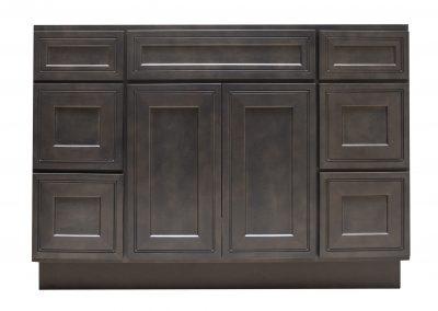 48" Vanity Ashton Grey (Without sink and countertop) Both side Drawer - ZCBuildingSupply