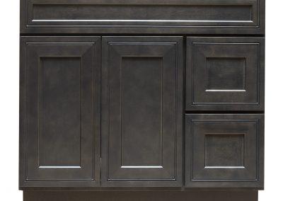 36" Vanity Ashton Grey (Without sink and countertop) Right or Left side Drawer - ZCBuildingSupply