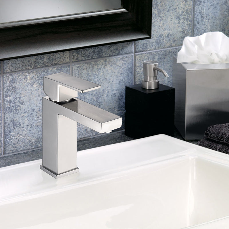 B102 Single Handle Single Hole Bathroom Sink Faucet - ZCBuildingSupply
