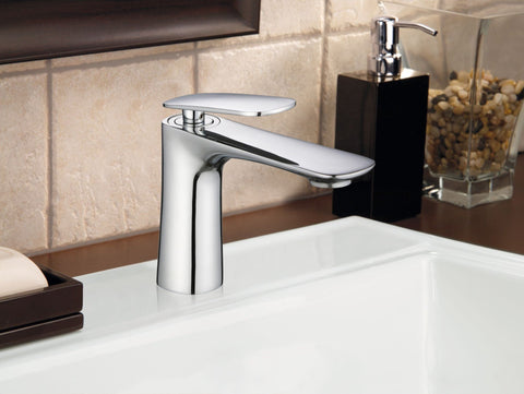 B106 Single Handle Single Hole Bathroom Sink Faucet - ZCBuildingSupply