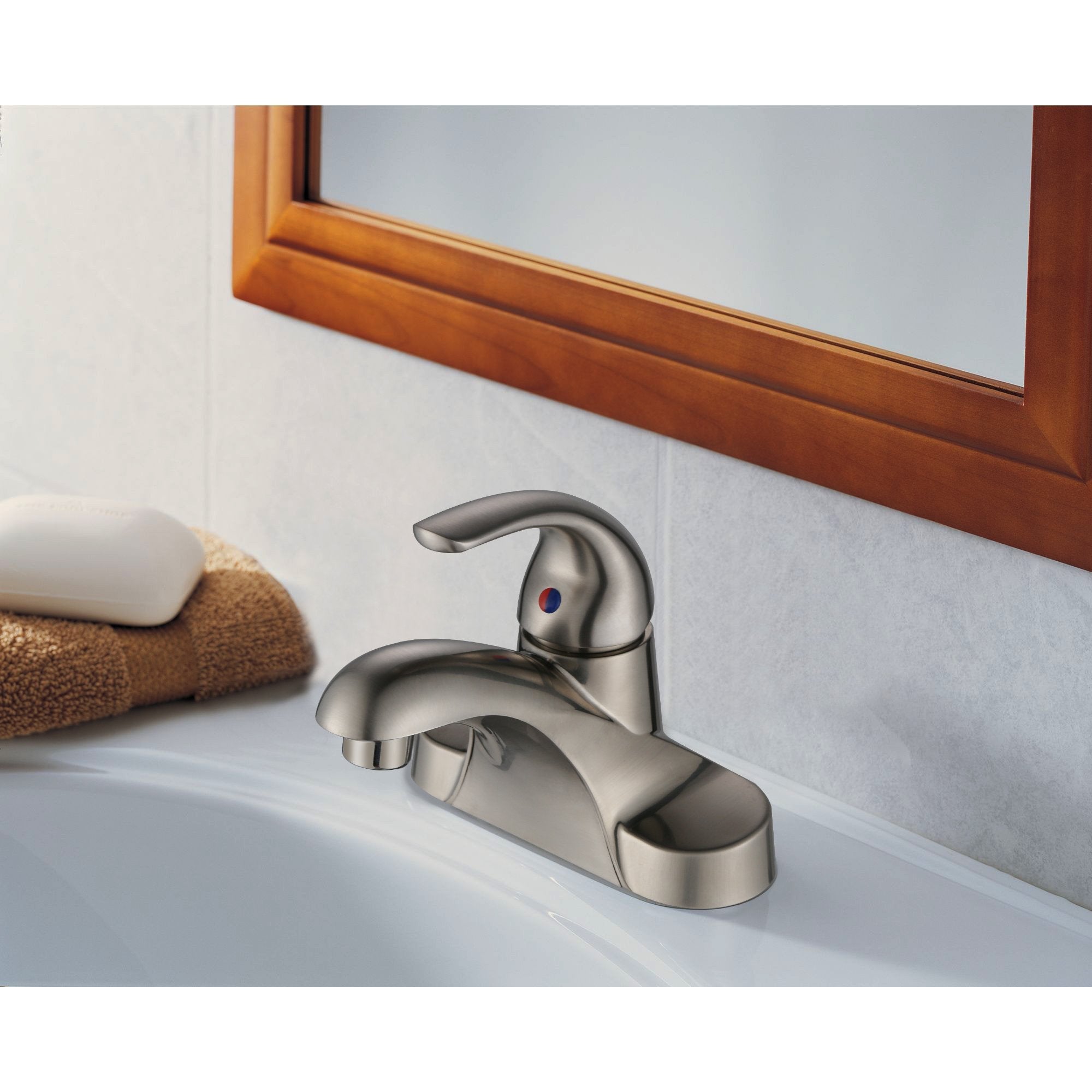 B109 Single Handle Single Hole Bathroom Sink Faucet - ZCBuildingSupply