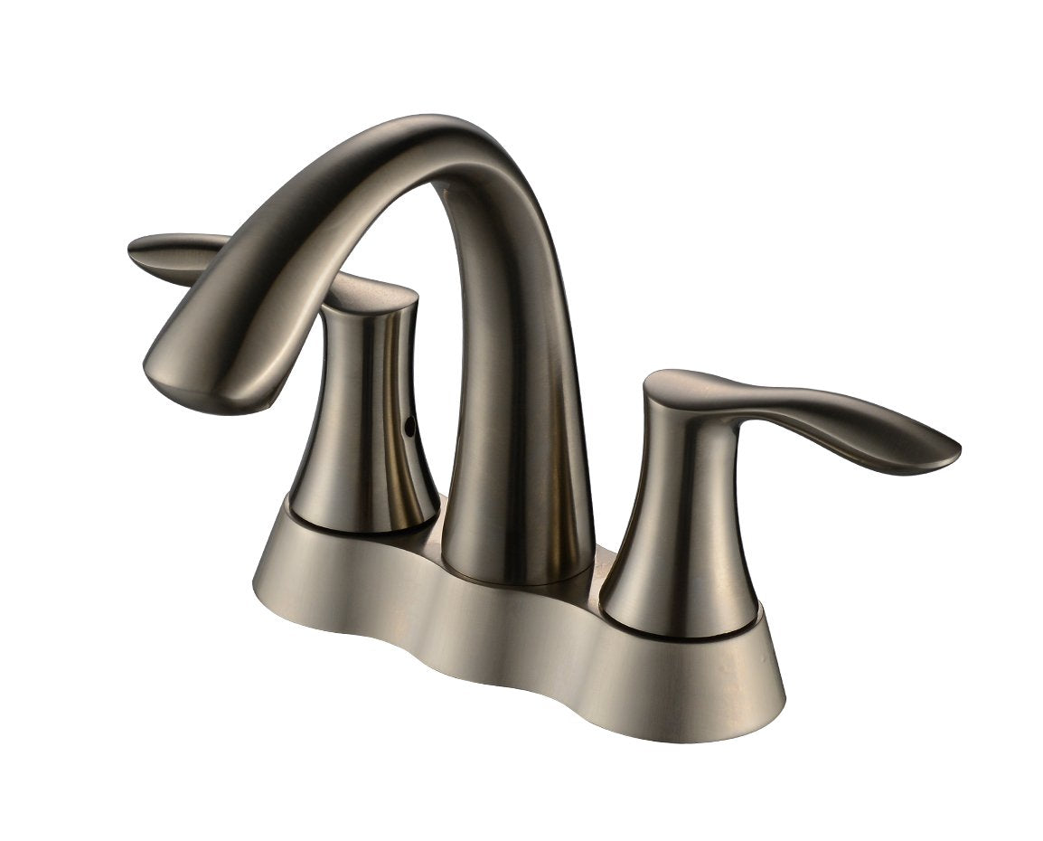 B206-BN  Two Handles Three Holes Bathroom Sink Faucet - ZCBuildingSupply