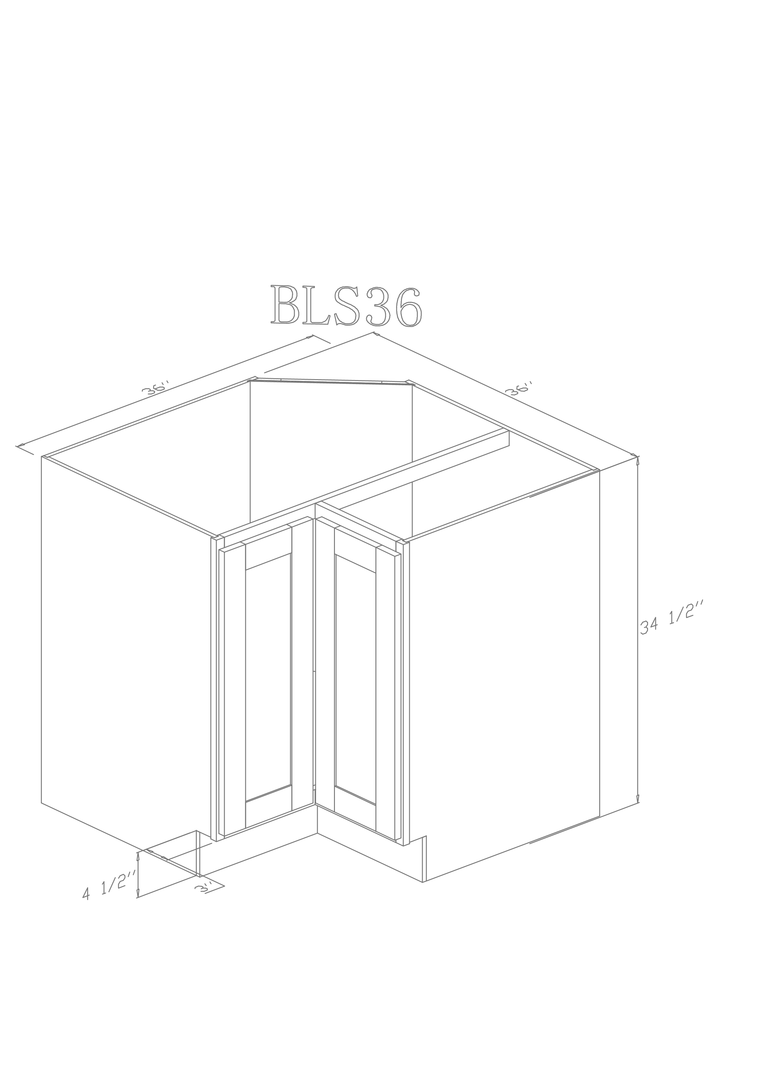 Base 36" - Espresso 36 Inch Lazy Susan Base Cabinet - ZCBuildingSupply