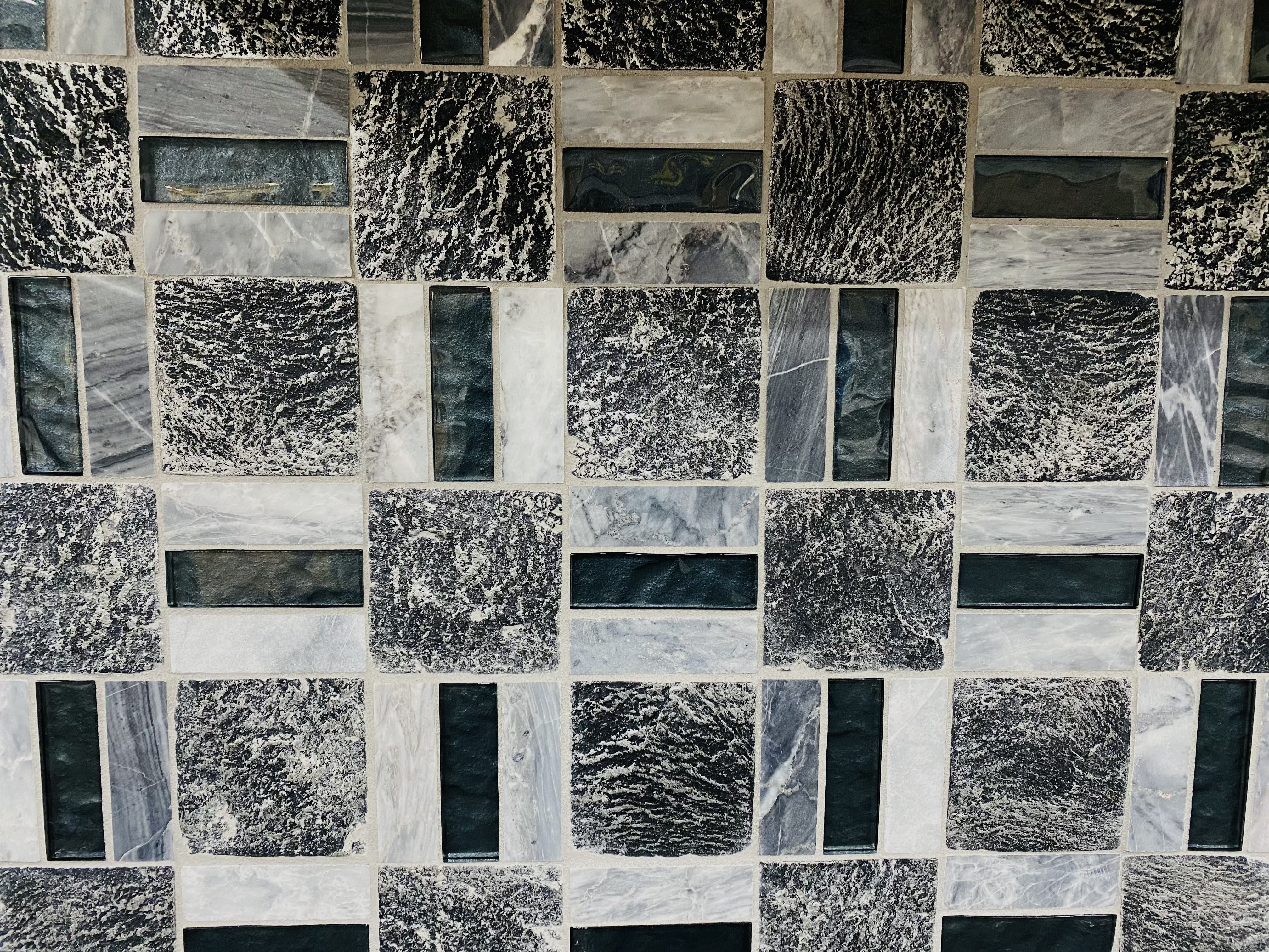 Stone and Glass Tile BS112160 -12 inches x 12 inches
