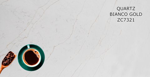 2cm Quartz Bianco Gold Countertop -ZC7321