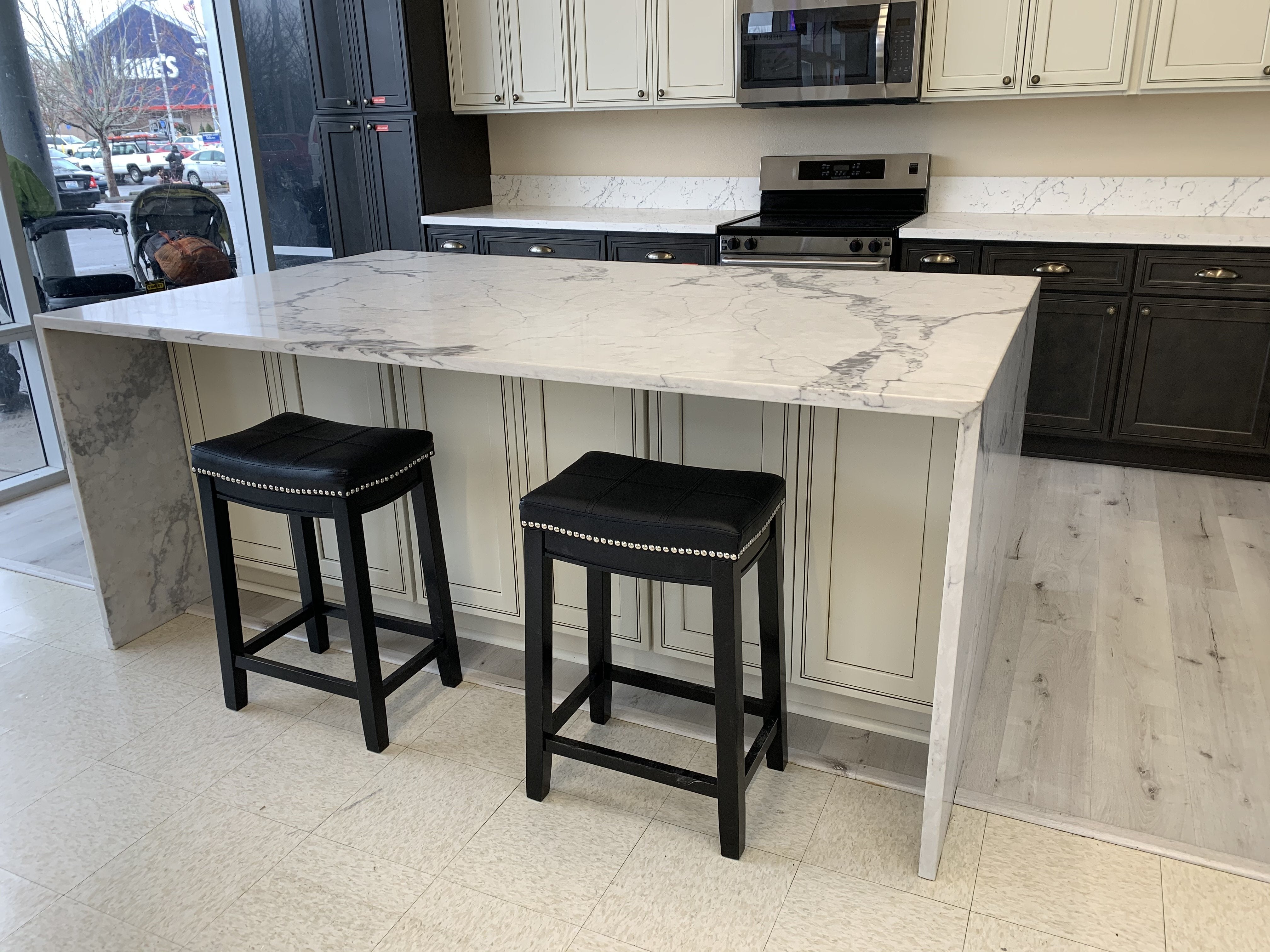 3cm Quartz 126"x 63" Countertop - Calacatta Marble- Self Pick Up Only - ZCBuildingSupply
