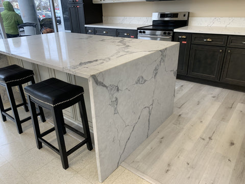 3cm Quartz 126"x 63" Countertop - Calacatta Marble- Self Pick Up Only - ZCBuildingSupply