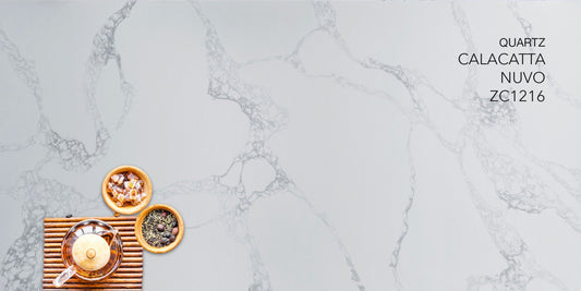 3cm Quartz 126"x 63" Countertop - Calacatta Nuvo- Self Pick Up Only - ZCBuildingSupply