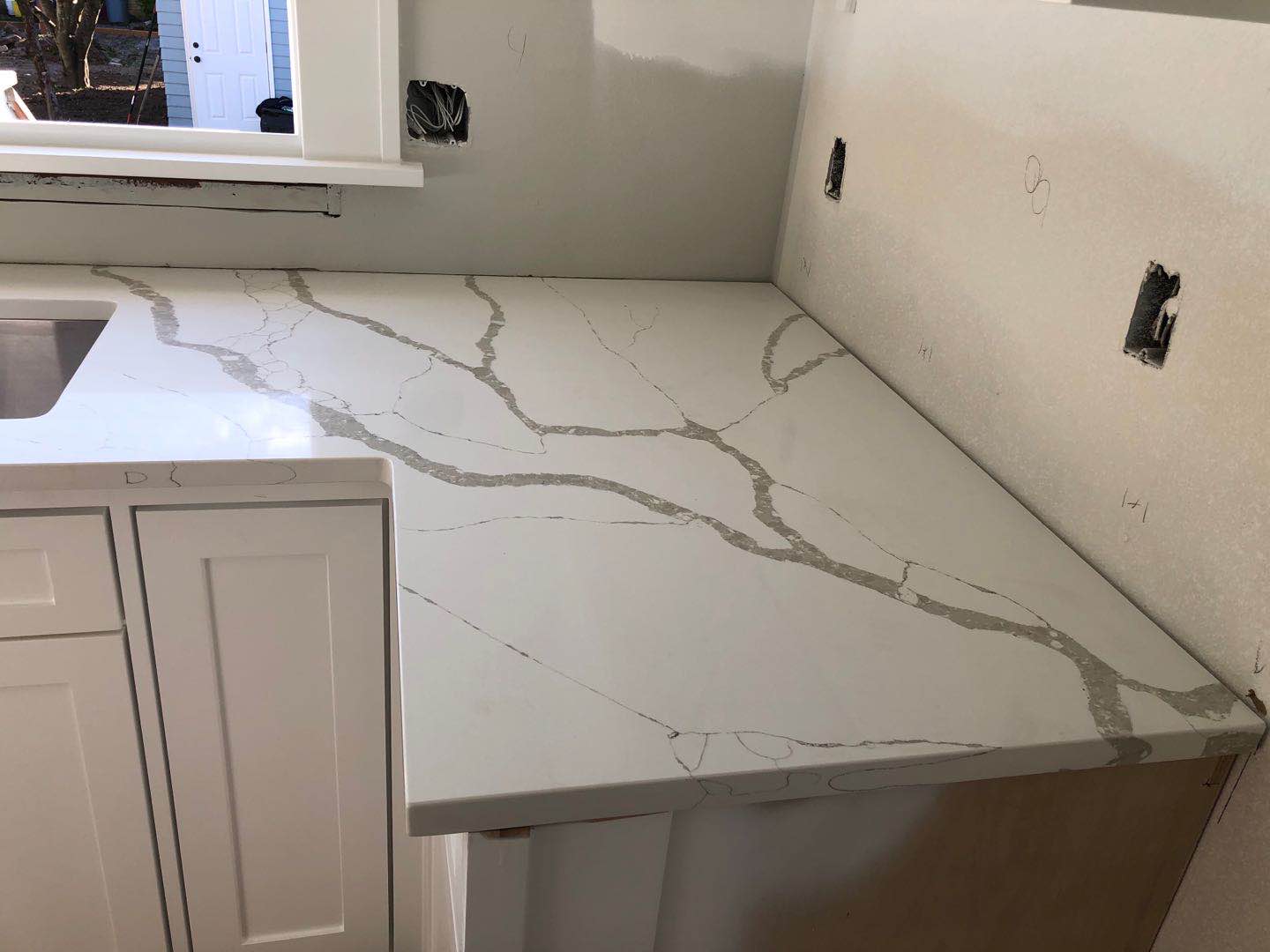 3cm Quartz 126"x 63" Countertop - Calacatta Laza- Self Pick Up Only - ZCBuildingSupply