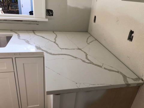 3cm Quartz 126"x 63" Countertop - Calacatta Laza- Self Pick Up Only - ZCBuildingSupply