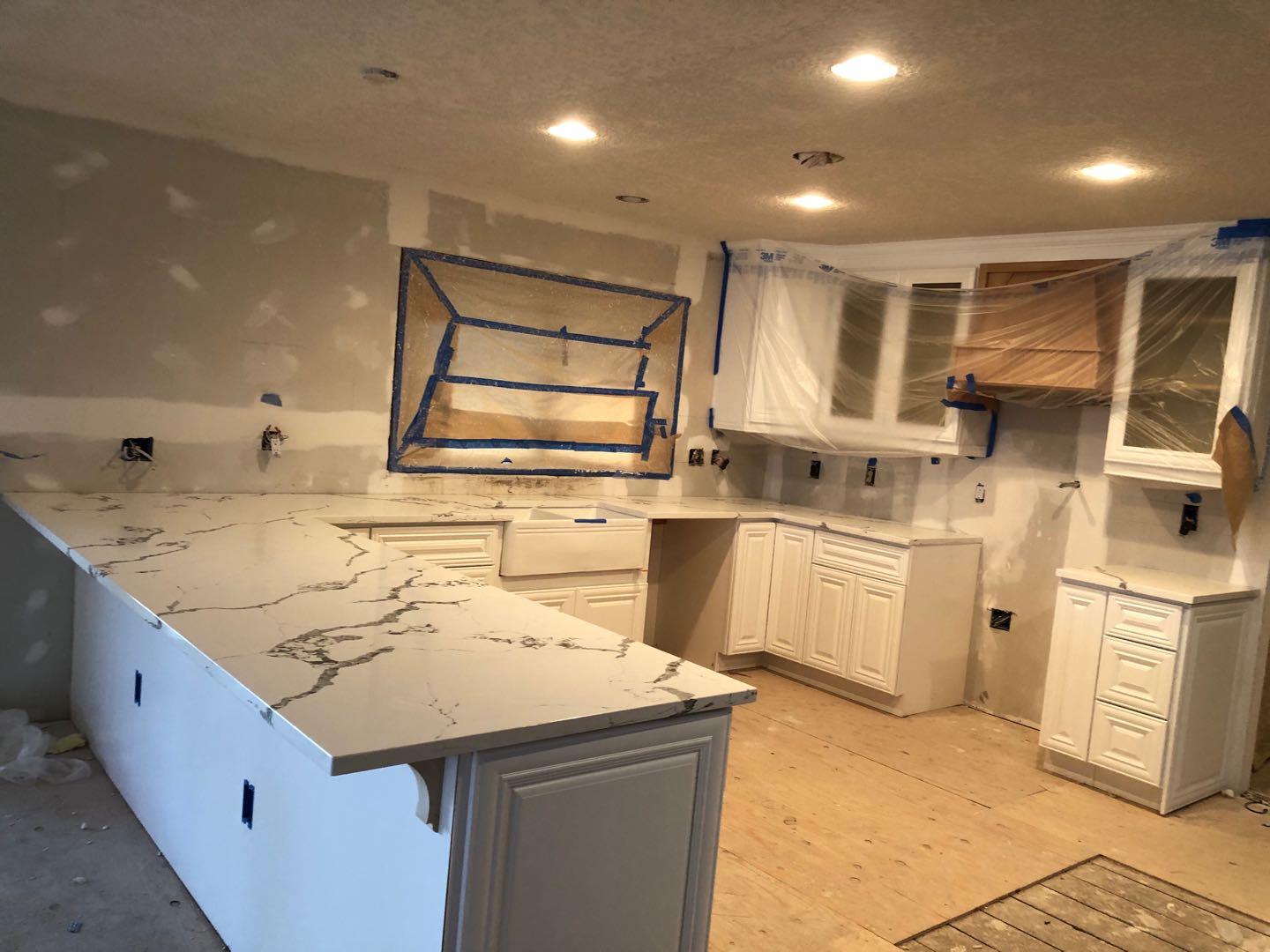 3cm Quartz 126"x 63" Countertop - Calacatta Swan- Self Pick Up Only - ZCBuildingSupply