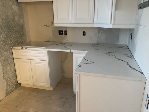 3cm Quartz 126"x 63" Countertop - Calacatta Swan- Self Pick Up Only - ZCBuildingSupply