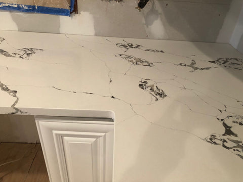3cm Quartz 126"x 63" Countertop - Calacatta Swan- Self Pick Up Only - ZCBuildingSupply