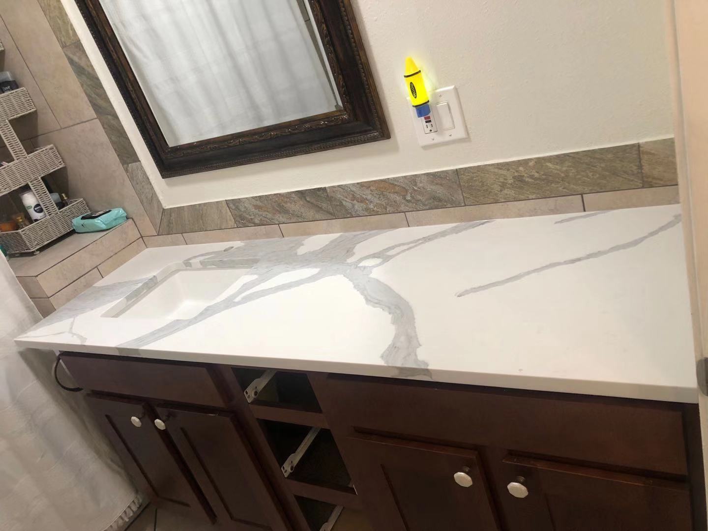 3cm Quartz Calacatta Bianco Countertop - Self Pick Up Only