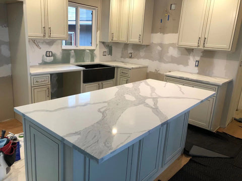 3cm Quartz Calacatta Bianco Countertop - Self Pick Up Only