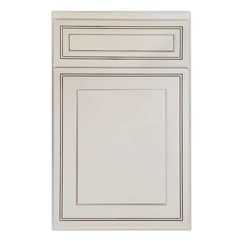 Base 27" - Classic White Corner Sink Cabinet 27"